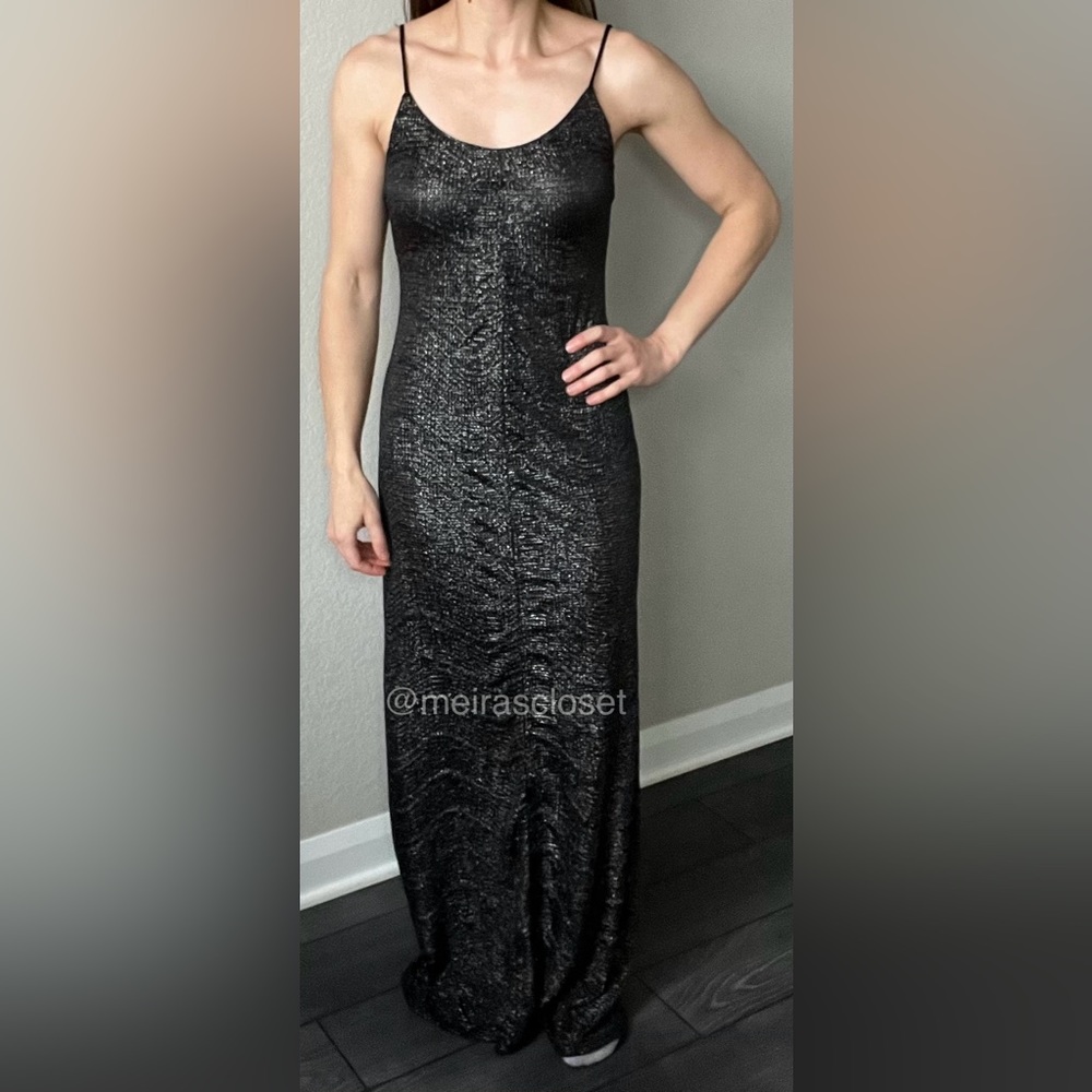 BCBGeneration Black Sparkly Maxi Dress